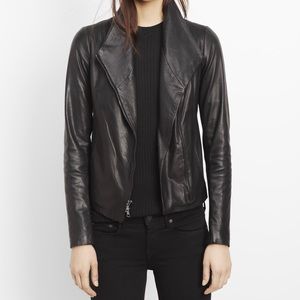 Vince Leather Scuba Jacket
